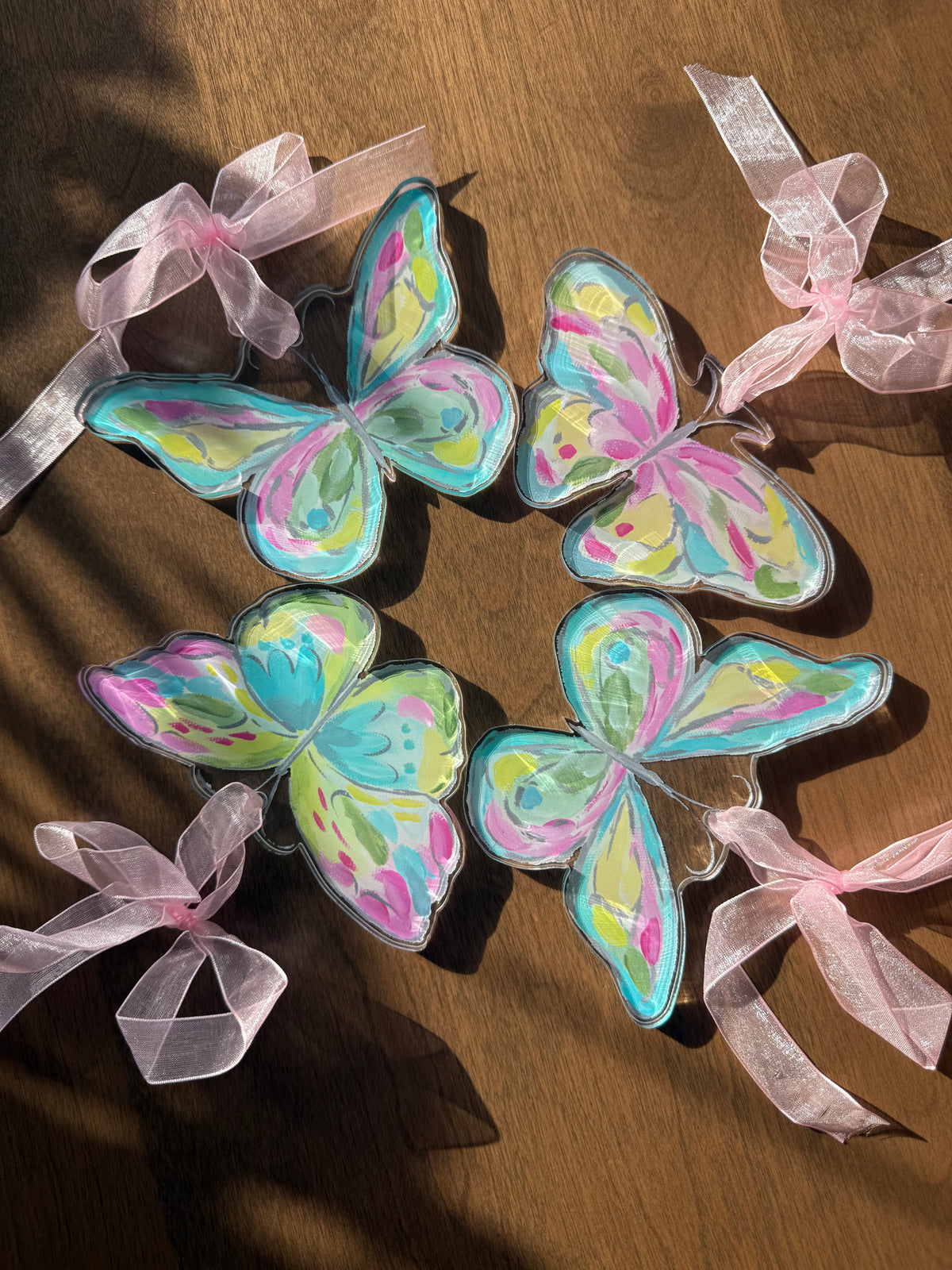 Acrylic butterfly ornament