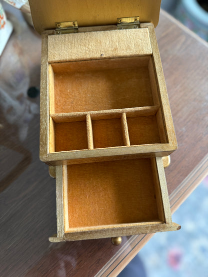 Florentine Jewelery/Music Box with Drawer