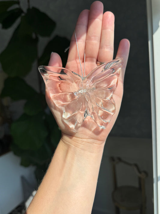 Glass/Crystal Butterfly Ornament