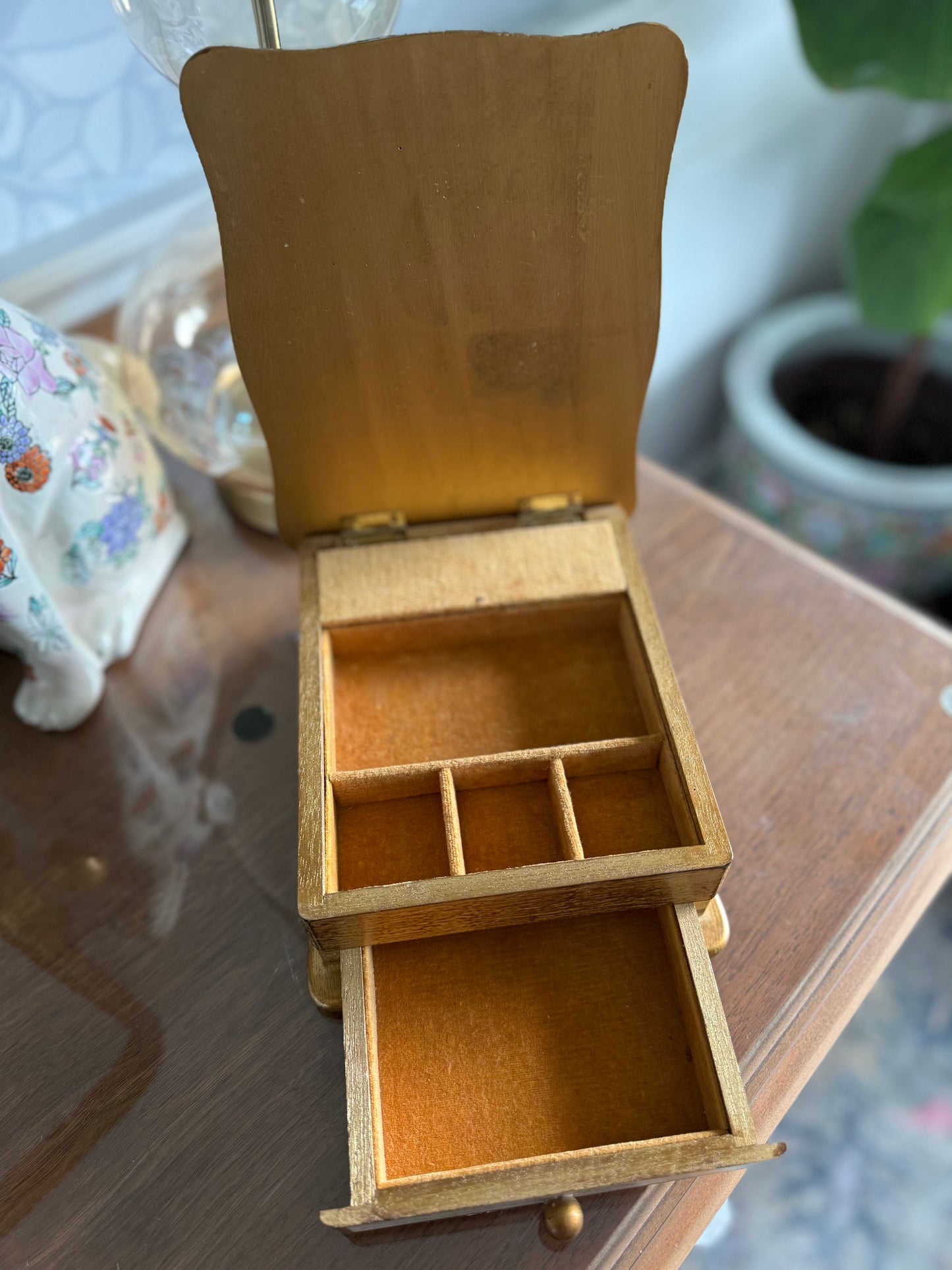 Florentine Jewelery/Music Box with Drawer