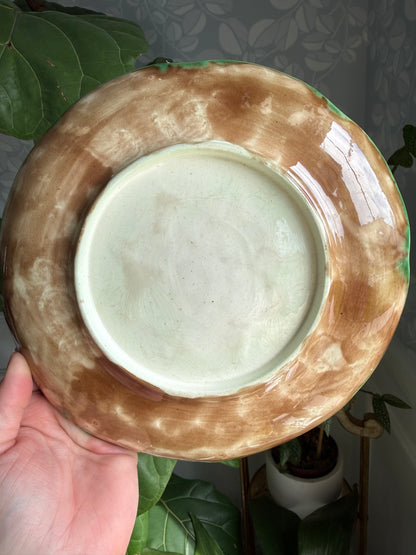 Adam’s and Bromlay Majolica Lily Pad Plate