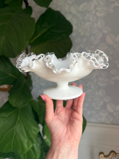 Fenton Silvercrest pedestal dish