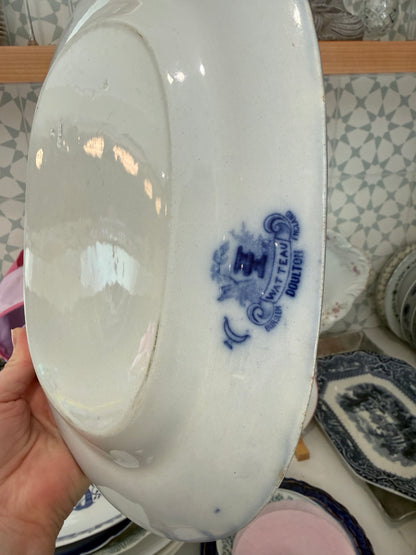 Blue and white Transferware Platter
