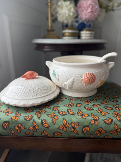 Coastal themed 3-piece tureen