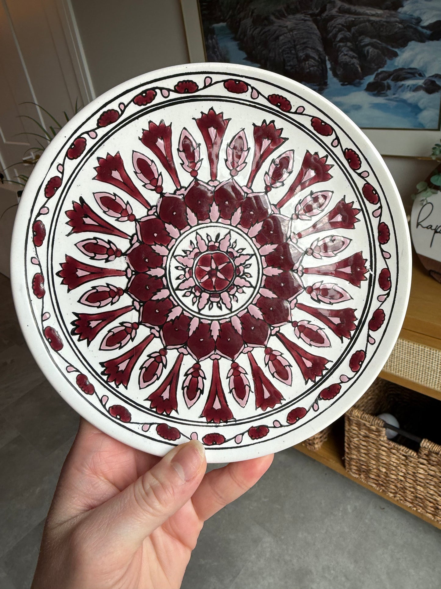 Handmade Greek plate