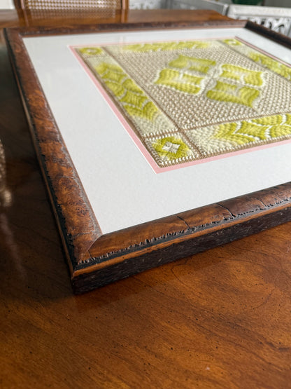 Framed and Matted Needlepoint
