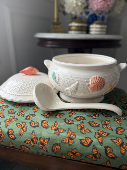Coastal themed 3-piece tureen