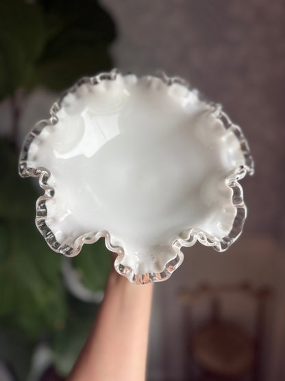 Fenton Silvercrest pedestal dish