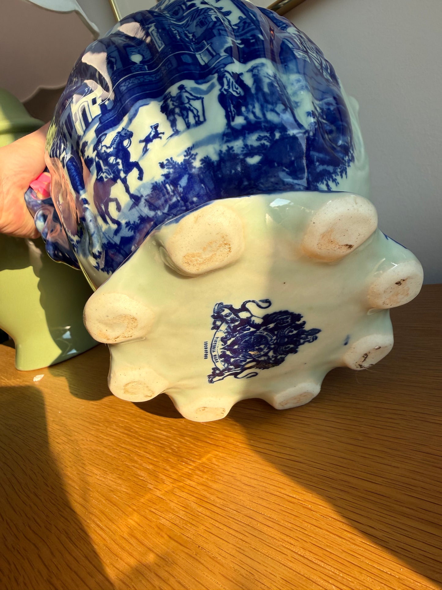 Victoria ironstone Ruffled Pitcher
