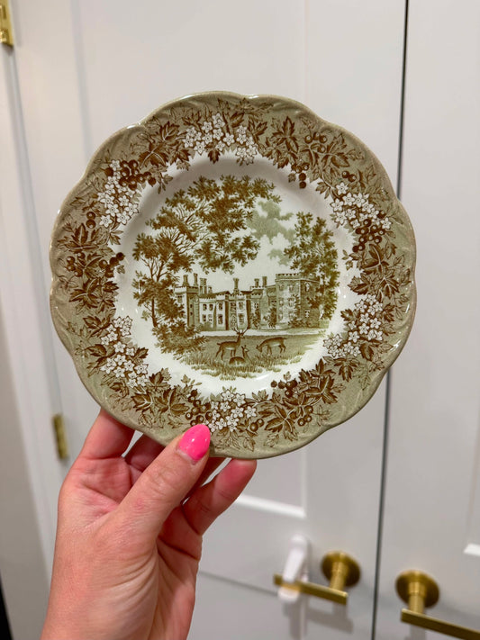 Green Ironstone Transferware
