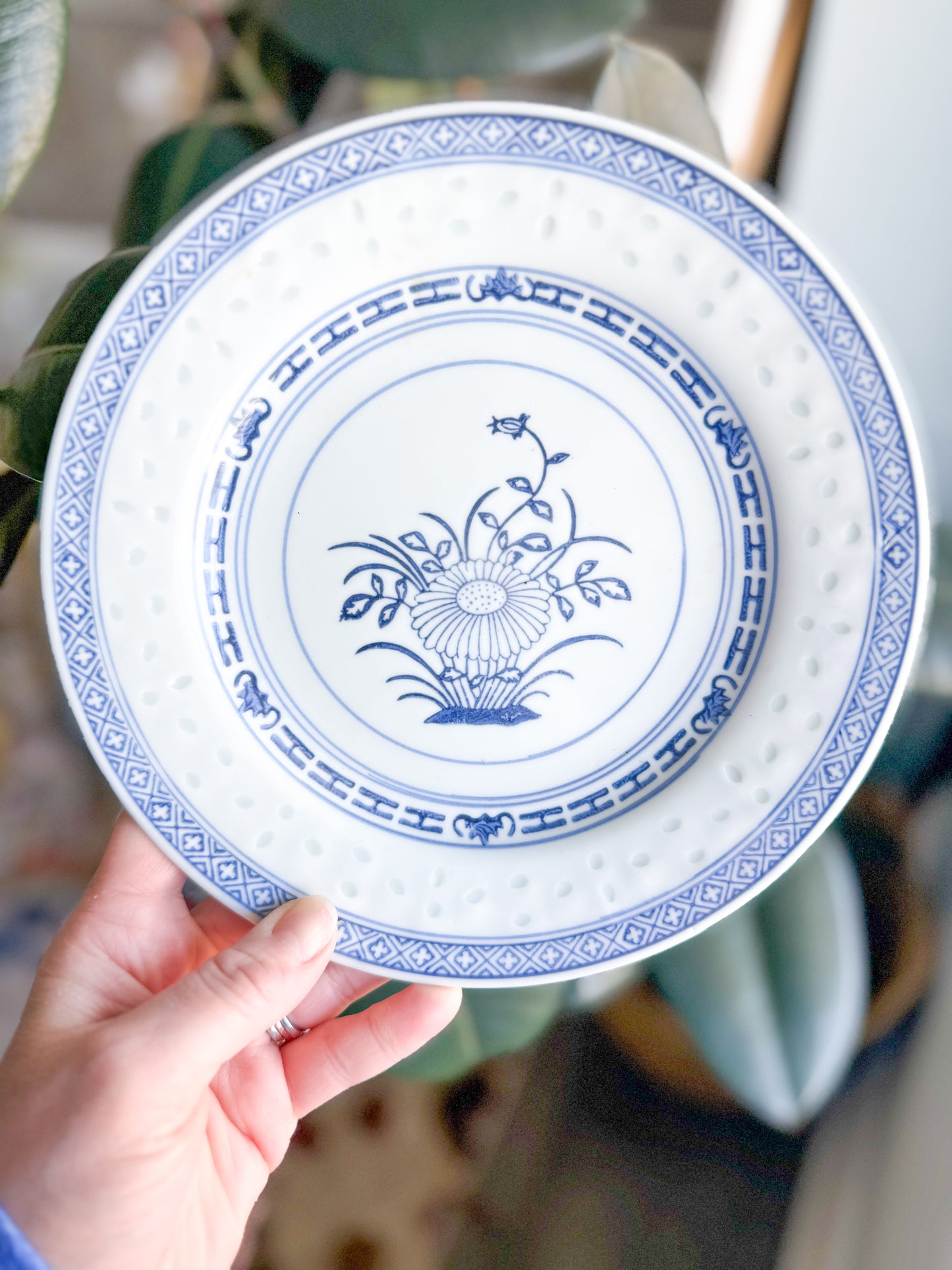Tienshan Rice Flower Salad Plate