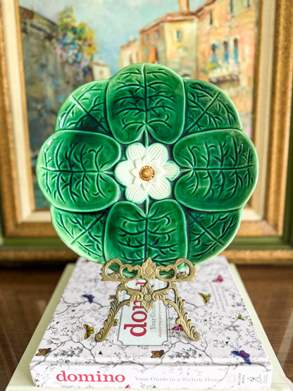 Adam’s and Bromlay Majolica Lily Pad Plate