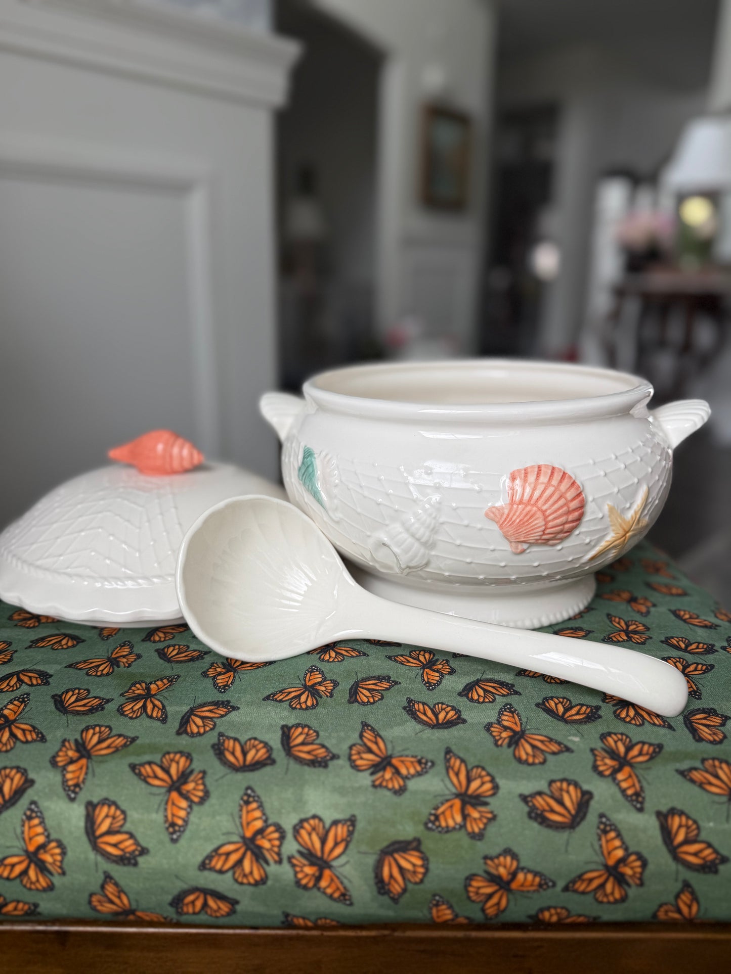 3 piece coastal tureen