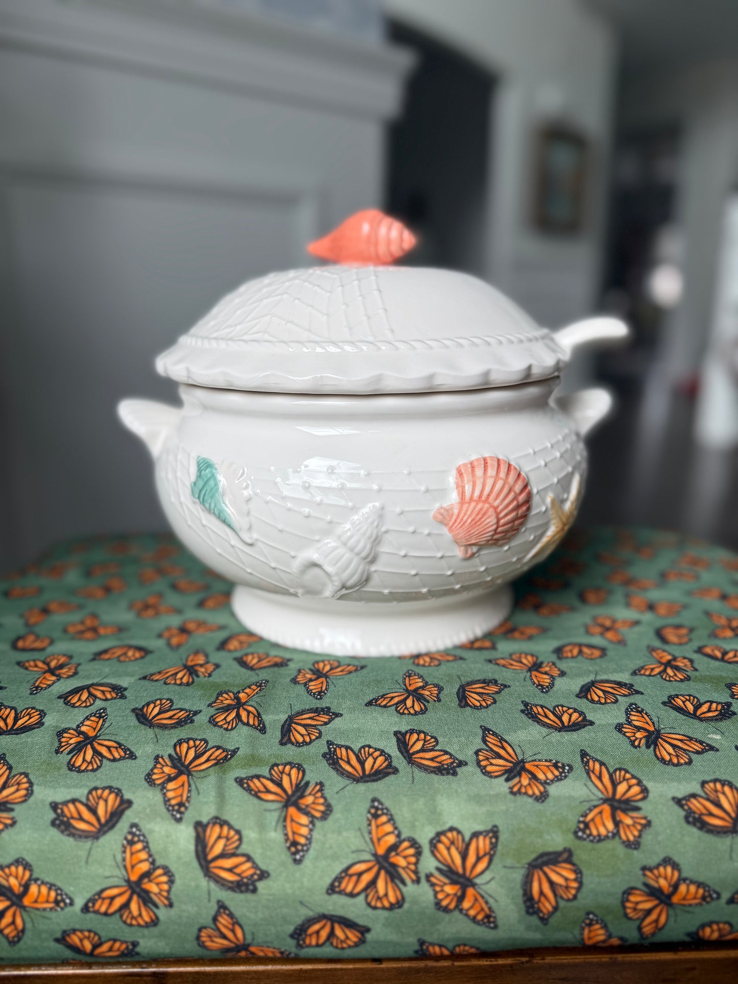 3 piece coastal tureen