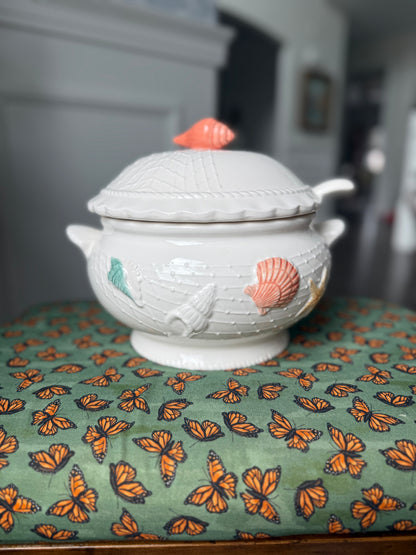 3 piece coastal tureen