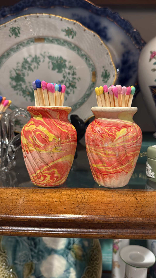 Tie dye mini vase