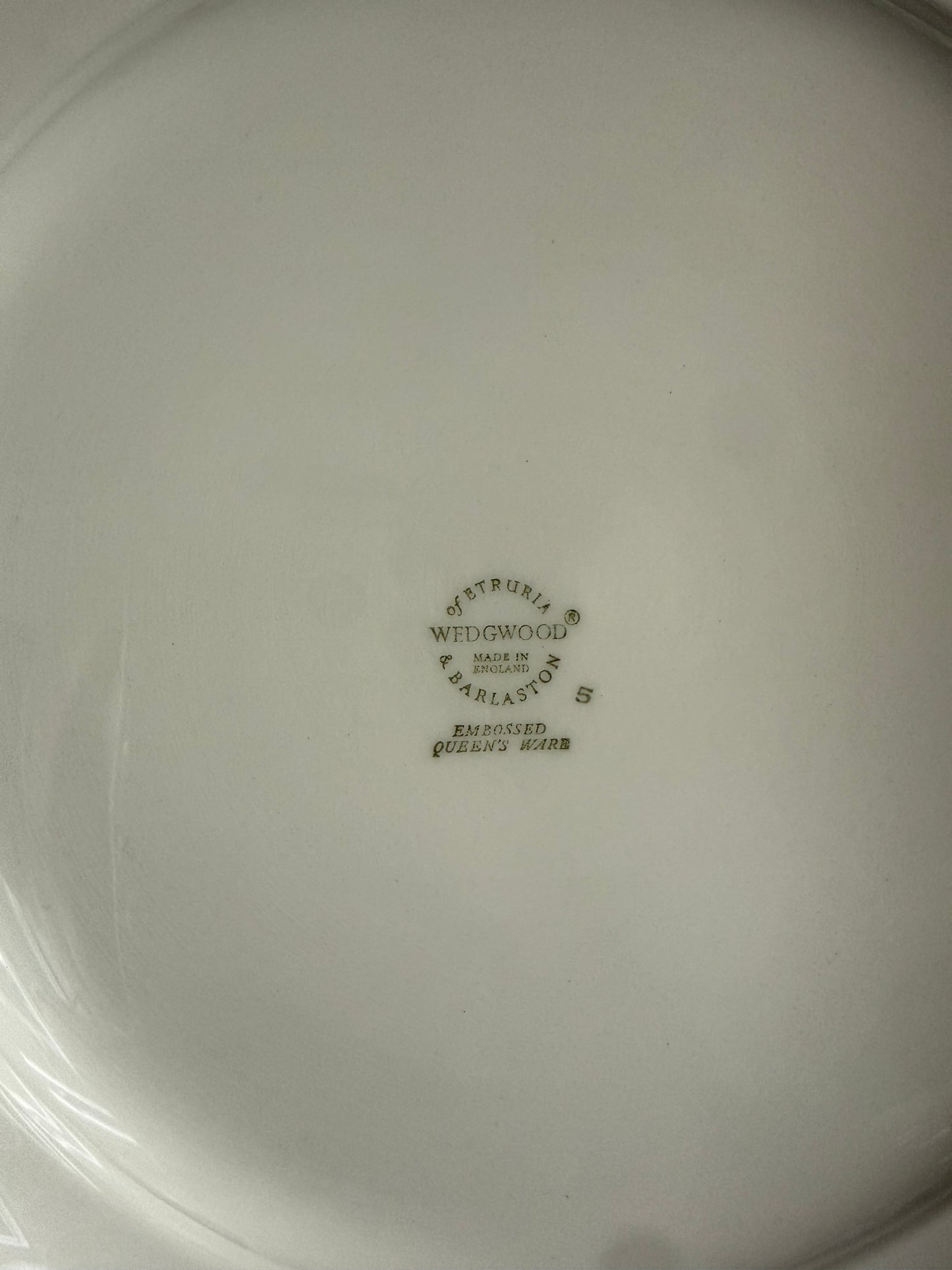 Wedgwood Queensware Lavender on Cream Plate