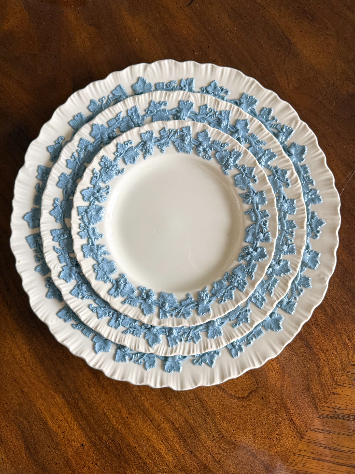Wedgwood Queensware Lavender on Cream Plate